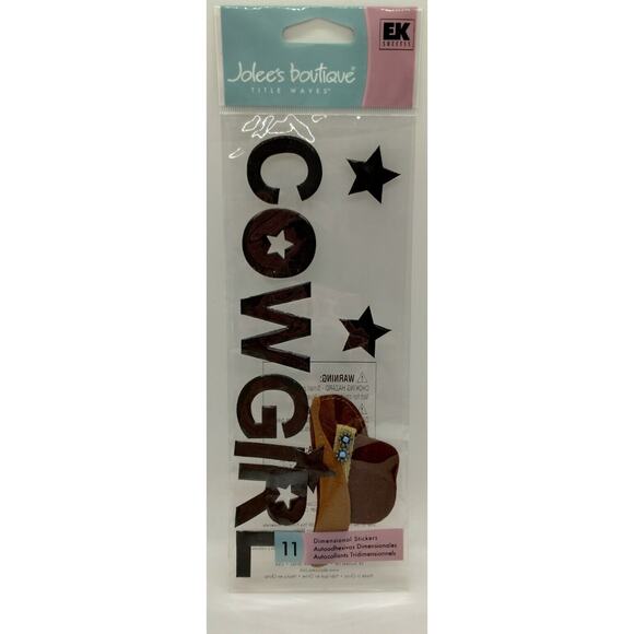 Jolee's Boutique Dimensional Stickers - Cowgirl - SPJT12 - Picture 2 of 2